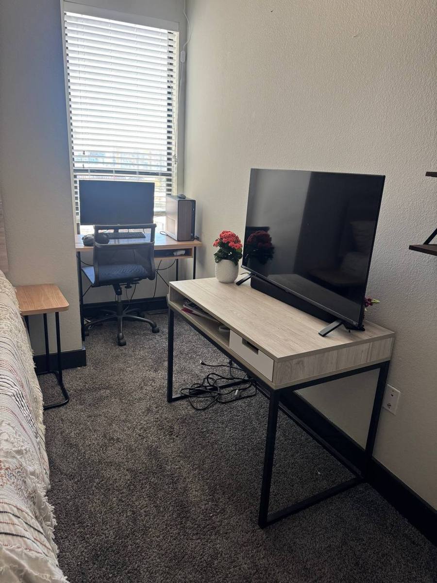 Bedroom desk and workspace
